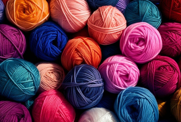 Neatly wound colorful yarn balls packed together, representing a well-organized mono-repo with clearly separated modules